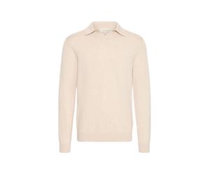 Longsleeve CASUAL FRIDAY "Strickpullover CFBells", Herren, Gr. L, beige (summer sand melange), Obermaterial: 50% Baumwolle CO. 50% Lyocell CLY., Shirts (61340959-L) summer sand melange