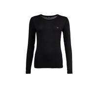 Longsleeve EMPORIO ARMANI "Longsleeve ESSENTIAL STUDS 1er Pack", Damen, Gr. S, schwarz, Obermaterial: 95% Viskose CV. 5% Elasthan EL., Shirts (45496525-S) schwarz