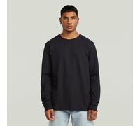 Longsleeve G-STAR "Structured Tweeter", Damen, Gr. XL, dk schwarz, Jersey, Obermaterial: 64% Polyester, 34% Baumwolle, 2% Elasthan, unifarben, regular fit hüftbedeckend, Rundhals, angesetztes Bündchen