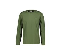 Longsleeve GANT "Longsleeve REGULAR SHIELD LONG SLEEVE 1er Pack", Herren, Gr. L, grün (grün (dry herb)), Obermaterial: 100% Baumwolle CO., Shirts (37630509-L) grün (dry herb)