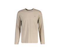 Longsleeve GANT "Longsleeve REGULAR SHIELD LONG SLEEVE 1er Pack", Herren, Gr. M, beige (beige (mist taupe)), Obermaterial: 100% Baumwolle CO., Shirts (26459959-M) beige (mist taupe)