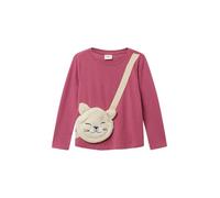 Longsleeve im Loose Fit mit echter Tasche Himbeere 140