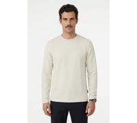 Longsleeve JOOP JEANS "Phineus", Herren, Gr. L, weiß (natural), Single Jersey, Obermaterial: 100% Baumwolle, unifarben, normal, Rundhals, Shirts, mit feiner Struktur (12462464-L) natural