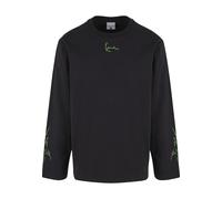 Longsleeve KARL KANI "Karl Kani Karl Kani Small Signature Tribal LS", Herren, Gr. S, schwarz, 100% Baumwolle, bedruckt, normal, Rundhals, Shirts (82531936-S) schwarz