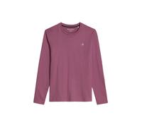 Longsleeve MARC O'POLO, Herren, Gr. XL, light mauve, Jersey, Obermaterial: 100% Baumwolle, figurbetont normal, Rundhals, Shirts, shaped aus reiner Bio-Baumwolle (79364007-XL) light mauve