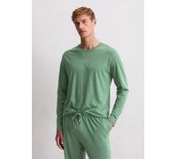 Longsleeve MARC O'POLO "Mix & Match Cotton", Herren, Gr. L, grün (winter sage), Jersey, Obermaterial: 100% Baumwolle, unifarben, bequem hüftbedeckend, Rundhals, Shirts, mit langen Ärmeln, Rundhalsauss