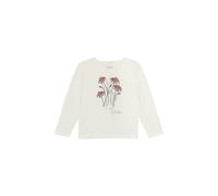 Longsleeve MINYMO "Longsleeve MIT-shirt LS", Mädchen, Gr. 116, beige (eggnog), Obermaterial: 95% Baumwolle CO. 5% Elasthan EL., Blusen (19878149-116) eggnog
