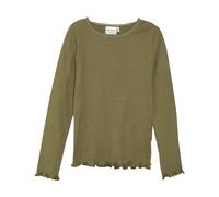 Longsleeve MINYMO "Longsleeve MITshirt", Mädchen, Gr. 116, grün (aloe), Obermaterial: 48% Baumwolle CO. 48% Modal CMD. 4% Elasthan EL., Blusen (30866507-116) aloe