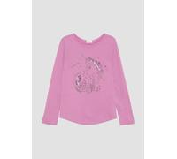 Longsleeve mit Glitter-Print und Pailletten 128/134 Rosa 2156128.4446.128_134