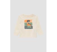 Longsleeve mit gummiertem Print 74 Beige 2153474.0805.74