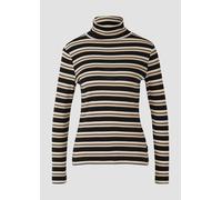 Longsleeve mit Rollkragen und Ringelmuster 46 schwarz|mehrfarbig 2172329.99G3.46