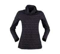 Longsleeve mit Schalkragen schwarz - S