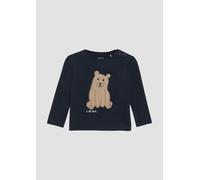 Longsleeve mit Teddy-Applikation 68 blau 2157043.5952.68