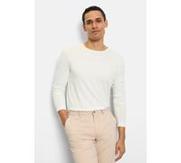 Longsleeve OLYMP "OLYMP Casual Wirk", Jungen, Gr. L, sanftes weiß, 60% Baumwolle, 40% Modal, Shirts (21315033-L) sanftes weiß