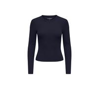 Longsleeve ONLY "Longsleeve NLVAL O-NECKT SWEAT 1er Pack", Damen, Gr. M, blau (dunkelblau), Obermaterial: 95% Baumwolle CO. 5% Elasthan EL., Shirts (81799522-M) dunkelblau