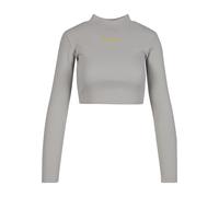 Longsleeve ROCAWEAR "Rocawear Damen Rocawear Longsleeve Berlin", Herren, Gr. XS, grau, 95% Baumwolle, 5% Elasthan, unifarben, slim fit, Rundhals, Shirts (13912361-XS) grau