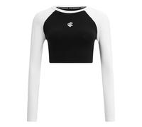 Longsleeve ROCAWEAR "Rocawear Rocawear Contrast Longsleeves", Herren, Gr. L, schwarz, weiß, 95% Baumwolle, 5% Elasthan, bedruckt, relaxed fit, Rundhals, Shirts (33788615-L) schwarz, weiß