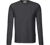 HAKRO Longsleeve Mikralinar® 279, karbongrau, Größe S (Arbeitshemd & Arbeitsshirt)