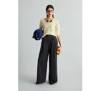 Langarmshirt MARC O'POLO DENIM "aus Loose Knit Jersey", Damen, Gr. XL, gelb (butter gelb), Obermaterial: 100% Baumwolle, unifarben, Basic, slim fit, V-Ausschnitt, normaler Saum, Shirts Langarmshirt (9