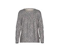 Longsleeve TRIGEMA "TRIGEMA Langarmshirt mit Leo-Muster", Jungen, Gr. 92, natur, 100% Baumwolle, Basic, Shirts (71679131-92) natur