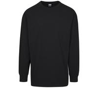 Longsleeve URBAN CLASSICS "Urban Classics Herren Boxy Heavy Longsleeve", Herren, Gr. L, schwarz, 100% Baumwolle, unifarben, normal, Rundhals, Shirts (11545158-L) schwarz