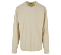 Longsleeve URBAN CLASSICS "Urban Classics Herren Raglan Back Longsleeve", Herren, Gr. XL, sand, 100% Baumwolle, unifarben, oversize, Rundhals, Shirts (86230459-XL) sand