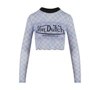 Longsleeve VON DUTCH "Von Dutch AKELA SHIRTS", Damen, Gr. XS, pink, 100% Polyester, bedruckt, normal, Rundhals, Shirts (70836524-XS) pink