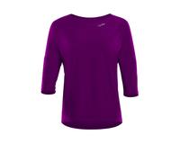 Longsleeve WINSHAPE "DT111LS", Damen, Gr. XL, lila (schwarz plum), 85% Polyester, 15% Elasthan, U-Boot-Ausschnitt, Shirts Yogawear Yogashirt, Functional Light and Soft (67024117-XL) schwarz plum