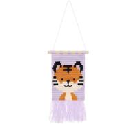 Rico Design Longstitch Stickpackung Tiger – 6-tlg, 18 x 30 cm, traditionell