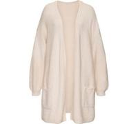 Longstrickjacke beige 1