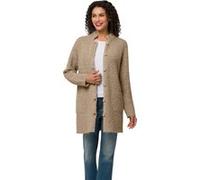 Longstrickjacke beige-meliert 48