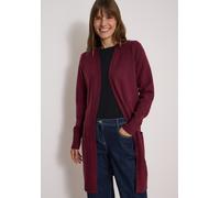 Longstrickjacke CECIL, Damen, Gr. XL (44), rot (rot wine), Strickjacken Longstrickjacke, Langer Cardigan in offener Passform (95372550-XL) rot wine