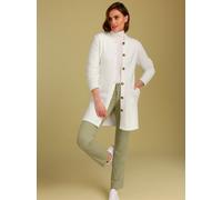 Longstrickjacke CREATION L PREMIUM, Damen, Gr. 36, ecru, 61% Polyamid, 25% Lyocell, 14% Polyester, unifarben, Strickjacken Longstrickjacke (11230452-36) ecru
