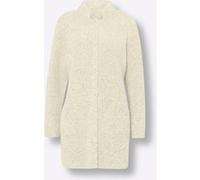 Strickjacke HEINE, Damen, Gr. 40, beige (ecru, meliert), 72% Polyacryl, 23% Polyester, 5% Polyamid, unifarben, Strickjacken Strickjacke (83789921-40) ecru, meliert