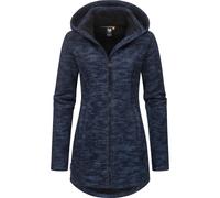 Longstrickjacke RAGWEAR "Leysha Melange" Gr. S (36), blau (navy) Damen Strickjacken (22812119-S) navy