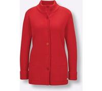 Strickjacke CREATION L PREMIUM, Damen, Gr. 48, rot, 50% Modal, 28% Polyester, 22% Polyamid, unifarben, Strickjacken Strickjacke (14754747-48) rot