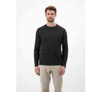 Longsweatshirt LERROS "Basic-Longsleeve", Herren, Gr. XXL, schwarz, 100% Baumwolle, Sweatshirts (65565259-XXL) schwarz