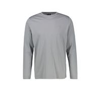 Longsweatshirt LERROS "LERROS Basic-Longsleeve", Herren, Gr. L, silber (platinum grau), 100% Baumwolle, Sweatshirts (14268947-L) platinum grau