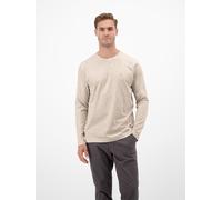 Longsweatshirt LERROS "LERROS Basic-Longsleeve", Herren, Gr. XL, sanftes weiß, 100% Baumwolle, Sweatshirts (97664010-XL) sanftes weiß