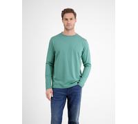 Longsweatshirt LERROS "LERROS Basic-Longsleeve", Herren, Gr. XXL, fjord blau, 100% Baumwolle, Sweatshirts (51039643-XXL) fjord blau