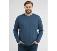LERROS Longsleeve in Grossen Grössen - Storm Blue 6XL