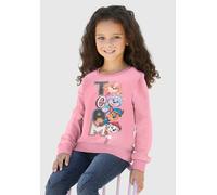 Longsweatshirt PAW PATROL, Mädchen, Gr. 128/134, rosa, Sweatware, Obermaterial: 95% Baumwolle, 5% Elasthan, bedruckt, Basic Po-bedeckend, Rundhals, Bündchen, Sweatshirts (25651926-128) rosa