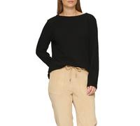 Strukturiertes Sweatshirt mit Rundhalsausschnitt 34 schwarz 2155852.9999.34