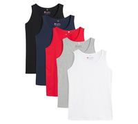Longtop BONPRIX, Damen, Gr. 40/42 (M), erdbeere, weiß, hellgrau meliert, dunkelblau, schwarz, Jersey, Obermaterial: 90% Baumwolle, 10% Viskose, figurumspielend Po-bedeckend, Rundhals, eingefasste Kant