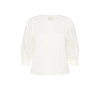 KAFFE CURVE Langarm-Shirt KCbella M, Chalk