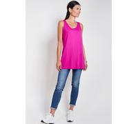Longtop SEIDEL MODEN, Damen, Gr. 54, pink (magenta), Jersey, Obermaterial: 95% Viskose, 5% Elasthan, unifarben, lässig geschnitten Po-bedeckend, tiefer Rundhals, Tops, mit Viskose und Stretch - MADE I
