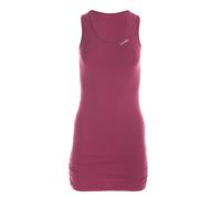 Winshape Damen Fitness Freizeit Longtop WTR15 mit seitlicher Raffung, Slim Style Tanktop, Berry/Love, M