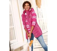 Longweste CASUAL LOOKS, Damen, Gr. 44, pink (fuchsia), 100% Polyester, Wattierung:100% Polyester, unifarben, Westen Longweste (36183247-44) fuchsia