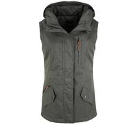 Longweste OXMO "Longweste OXBelissa", Damen, Gr. S, grau (dunkelgrau), Obermaterial: 100% Polyester PES., Westen Longweste (85258521-S) dunkelgrau