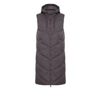 Longweste OXMO "Longweste OXBolyn", Damen, Gr. 38, grau (schwarzened pearl), Obermaterial: 100% Nylon NY., Westen Longweste (90853266-38) schwarzened pearl